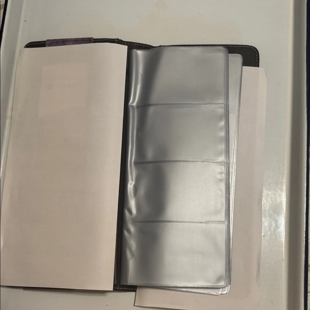 Foray Business Cardfolio Business Card Holder Brown
